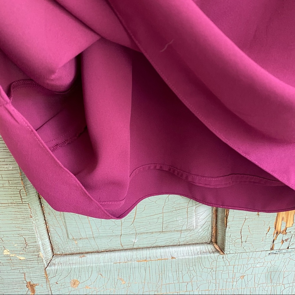 Chelsea28 Cold Shoulder Plum Wine Shift Dress - Picture 3 of 7